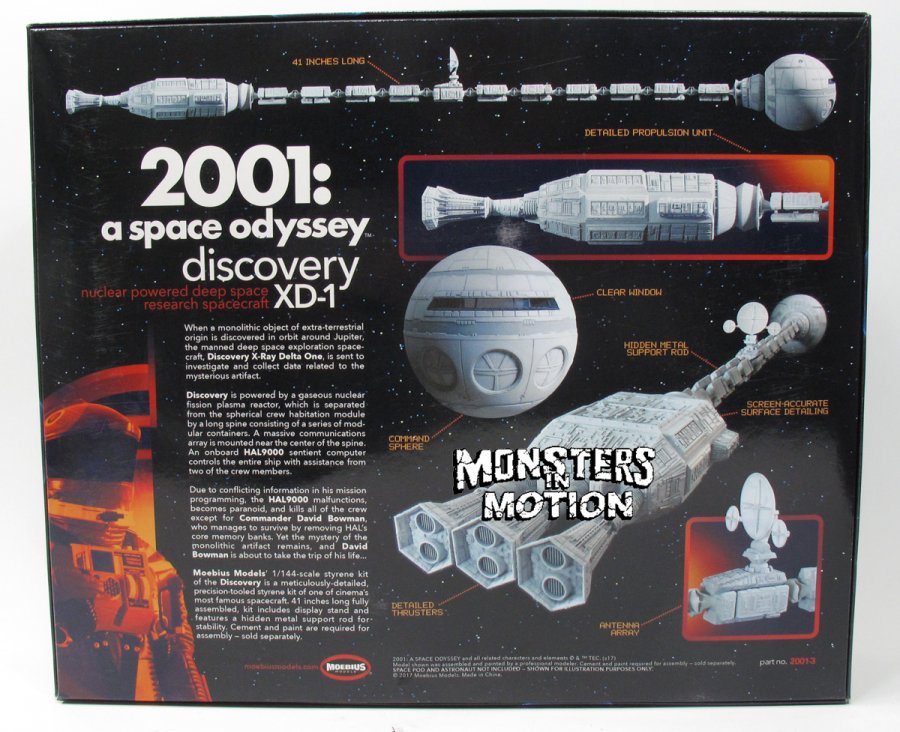 2001: A Space Odyssey Discovery 1/144 Scale Model Kit Moebius - Click Image to Close