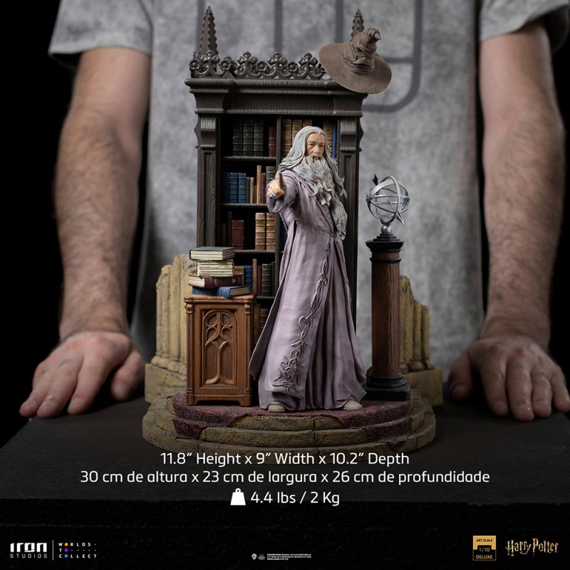 Harry Potter Professor Albus Dumbledore Deluxe 1/10 Scale Statue with Diorama - Click Image to Close