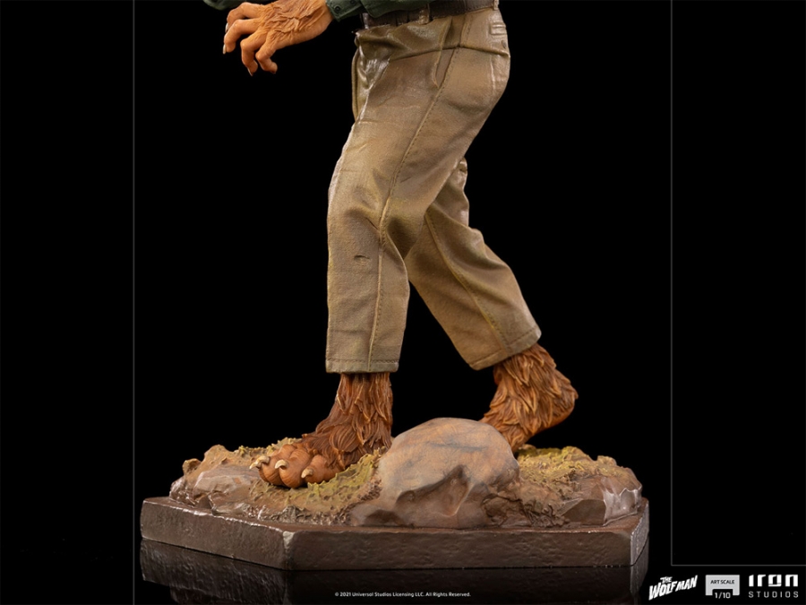 Wolf Man 1941 Lon Chaney 1/10 Scale Statue Wolfman Universal Monsters - Click Image to Close