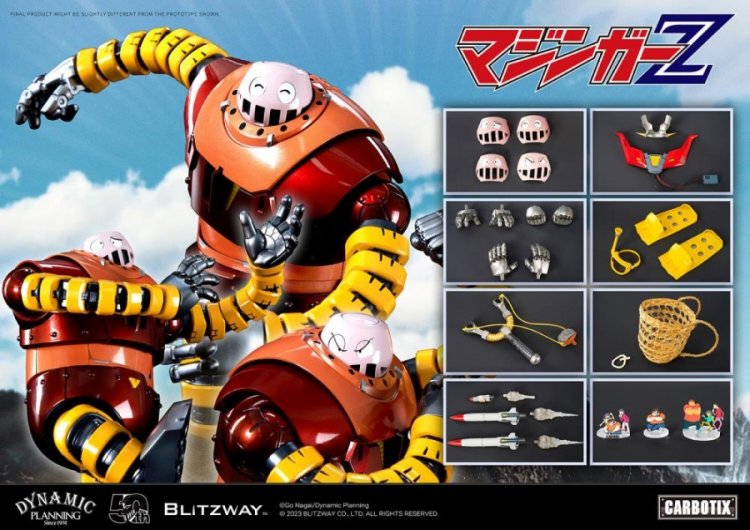Mazinger Z Carbotix Boss Borot 8 inch Figure By Blitzway Mazinger Z Carbotix Boss Borot 8 inch Figure By Blitzway