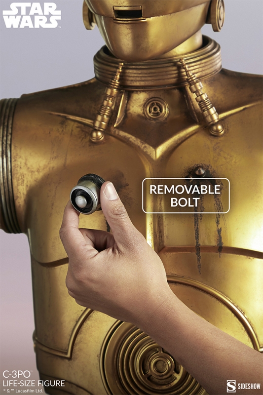 Star Wars C-3PO Life Size Droid Figure Display Prop Replica - Click Image to Close