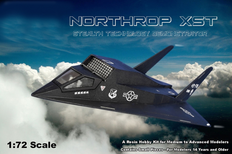 Northrop XST Stealth Demonstrator 1/72 Scale Model Kit - Click Image to Close