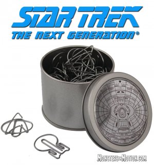 Star Trek: The Next Generation 40 Piece Paper Clip Set with Tin