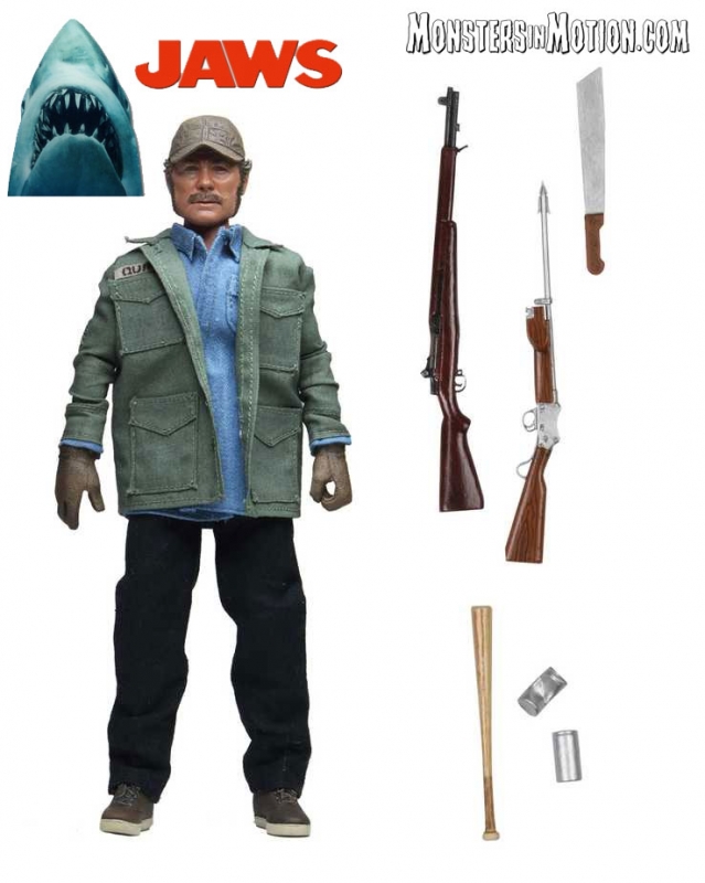 Jaws 1975 Sam Quint 8" Figure by Neca Robert Shaw - Click Image to Close