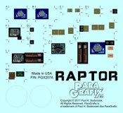 Battlestar Galactica 2003 Raptor 1/32 Scale Model Kit Photoetch and Decal Set