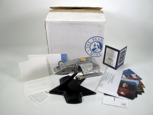 Star Trek Runabout Rio Grand Large Pewter Replica by Franklin Mint