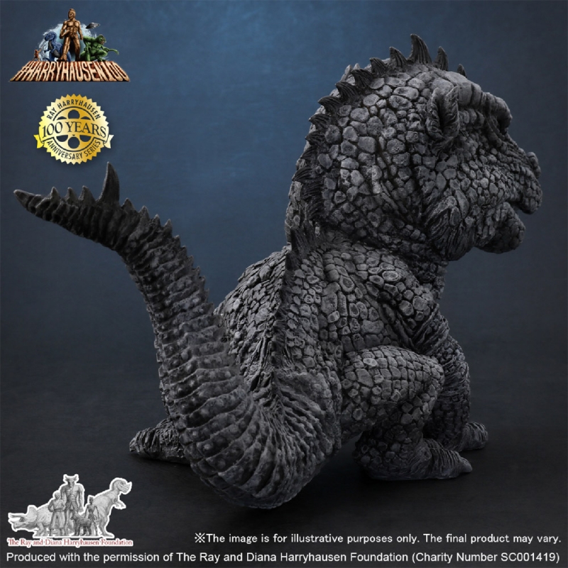 Beast from 20,000 Fathoms Rhedosaurus Defo-Real B&W Version Vinyl Figure by X-Plus - Click Image to Close