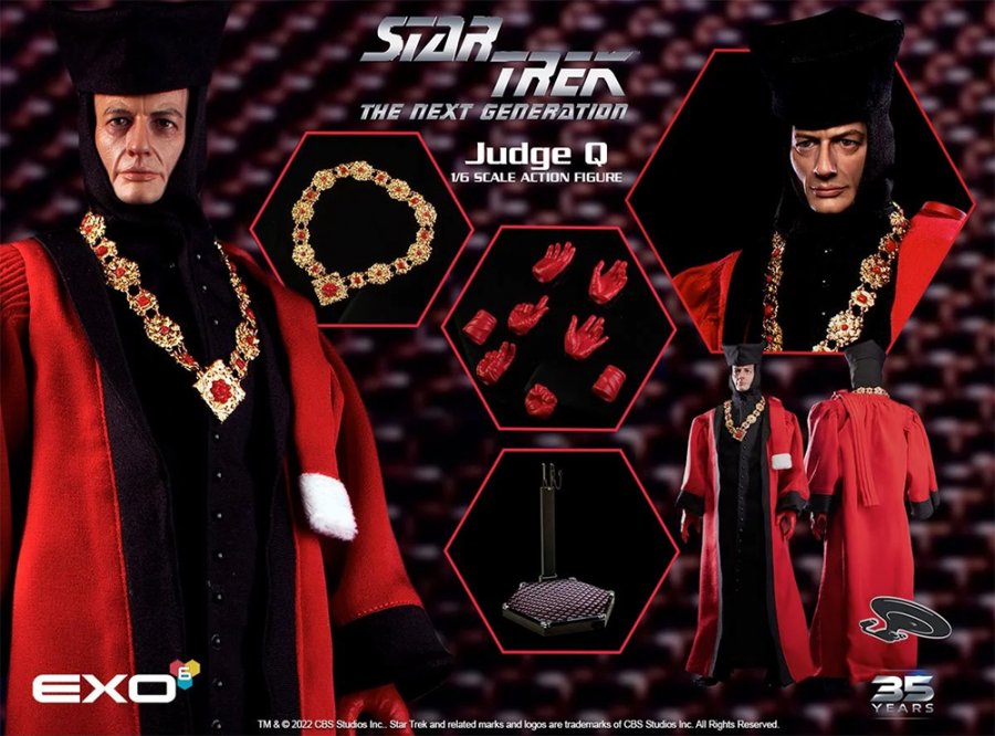 Star Trek The Next Generation Judge Q 1/6 Scale Action Figure - Click Image to Close
