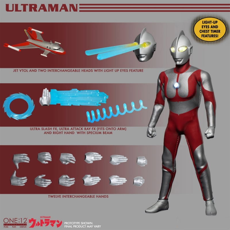 Ultraman Classic One:12 Collective Super Deluxe Action Figure - Click Image to Close