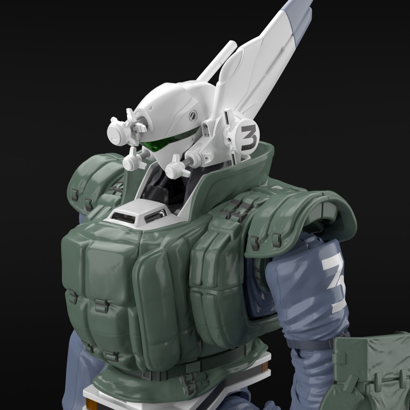 Patlabor Mobile Police AV-98 Ingram Reactive Armor 1/43 Scale Model Kit by Aoshima - Click Image to Close