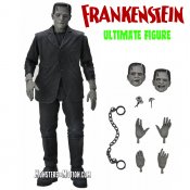 Frankenstein Boris Karloff Ultimate 7 Inch Scale Universal Monsters Action Figure (B&W Version) by Neca