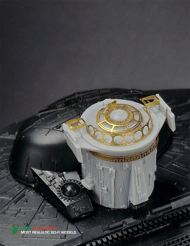 Star Trek Klingon Kronos One Main Bridge Detail Set for 1/350 Scale Polar Lights Model Kit Photoetch, Resin, Print and Foil - Click Image to Close