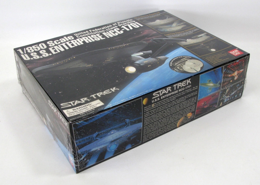 Star Trek TMP Enterprise NCC-1701 1/850 Model Kit with Lights Bandai Japan - Click Image to Close