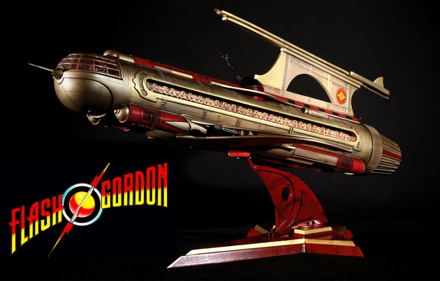 Flash Gordon 1980 War Rocket Ajax 31" Long Replica - Click Image to Close