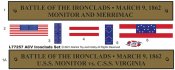Battle of the Ironclads Monitor and Merrimac Model Kit by Atlantis