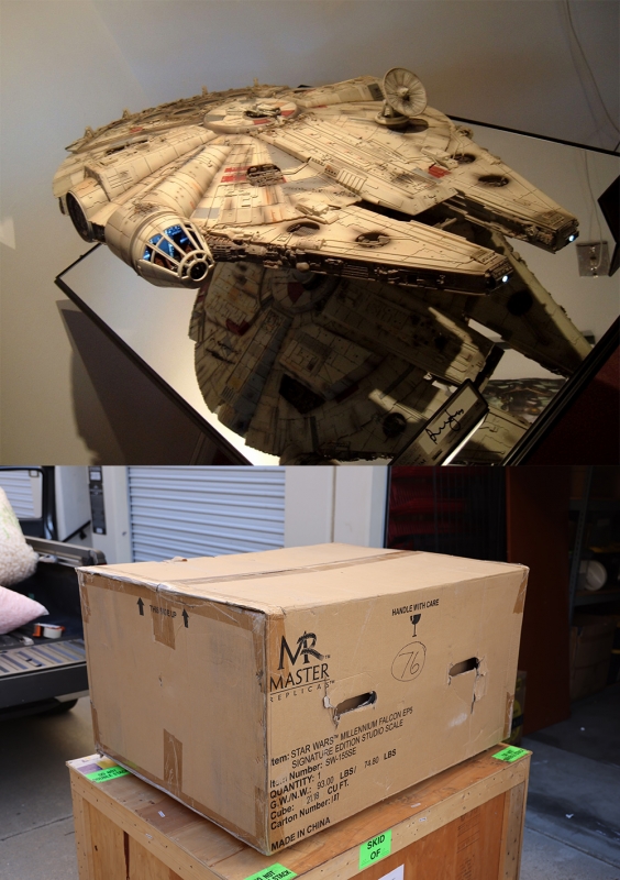 Star Wars Millennium Falcon Signature Series Harrison Ford Studio Scale Replica by Master Replicas - Click Image to Close