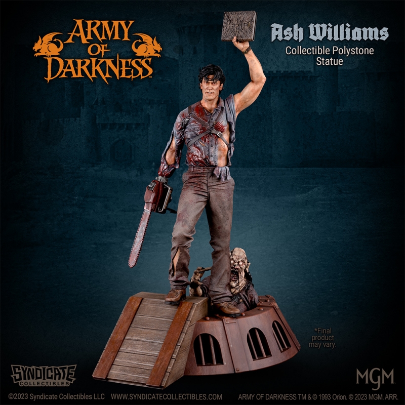 Army of Darkness Ash Williams 1/4 Scale Collectible Polystone Statue APEX EDITION (27.5 Inches Tall) - Click Image to Close