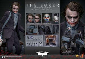Batman The Dark Knight Joker Heath Ledger Bank Robber 1/6 Scale Figure by Hot Toys