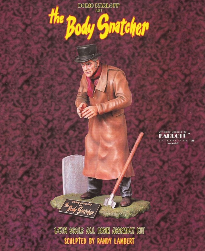 Body Snatcher Boris Karloff Coachman Grey Model Resin Kit - Click Image to Close