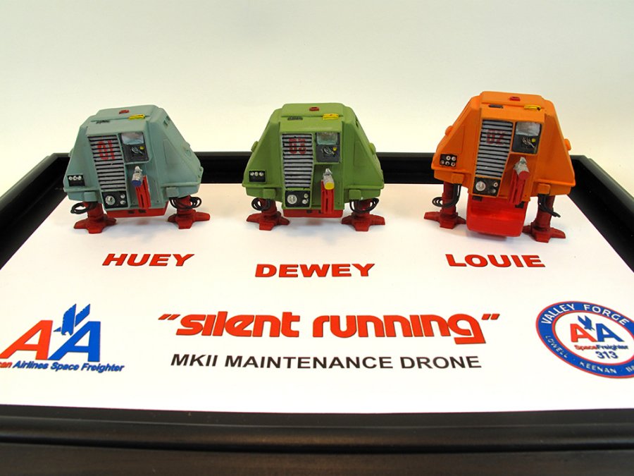 Huey, Dewey and Louie Botanist Maintenence Drones Resin Model Kit - Click Image to Close