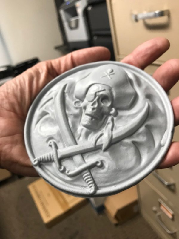 Pirate Plaque Unpainted Resin Model Kit - Click Image to Close