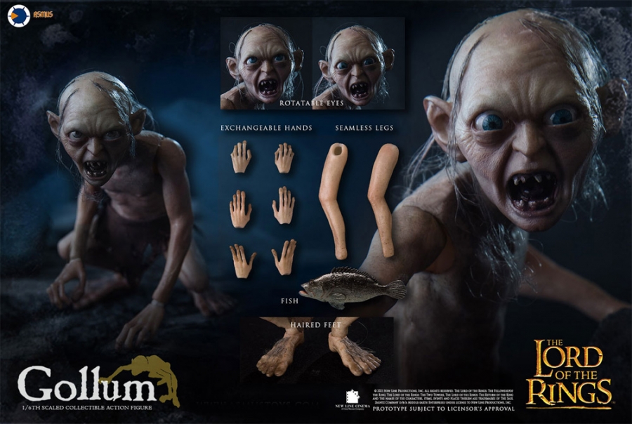 Lord Of The Rings Gollum 1/6 Scale Figure by Asmus - Click Image to Close