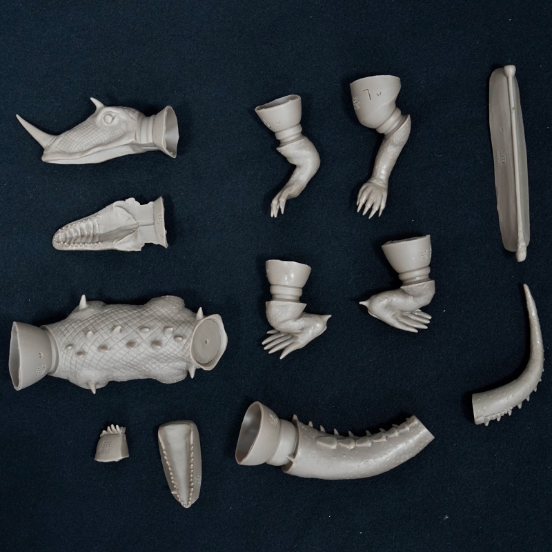 Barugon 1/250 Vinyl Model Kit By Kaiyodo - Click Image to Close