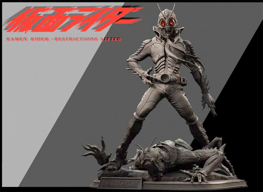 Kamen Rider 50th Anniversary 16 Inch Tall Event-Limited Resin Model Kit (LIMITED TO ONLY 8) - Click Image to Close