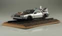 Back to the Future Part III Delorean Time Machine with Track Diorama Plastic Model Kit