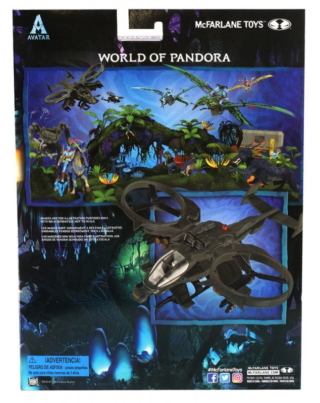 Avatar 1 World of Pandora AT-99 Scorpion Gunship Vehicle & RDA Pilot - Click Image to Close