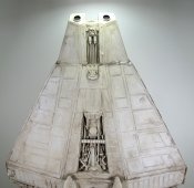Alien 1979 Narcissus Giant Studio Scale Model Built and Painted with Base