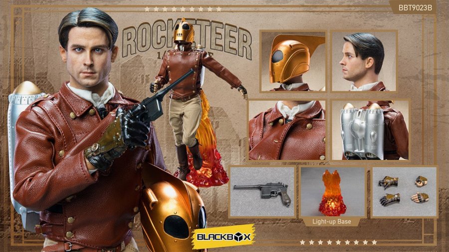 Rocketeer Flying 1/6 Scale Figure by BlackBox - Click Image to Close