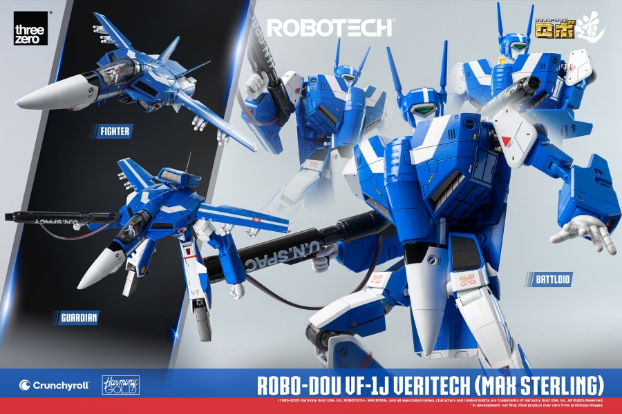 Macross Robotech VF-1J Veritech (Max Sterling) Robo-Dou Transforming Figure by ThreeZero - Click Image to Close