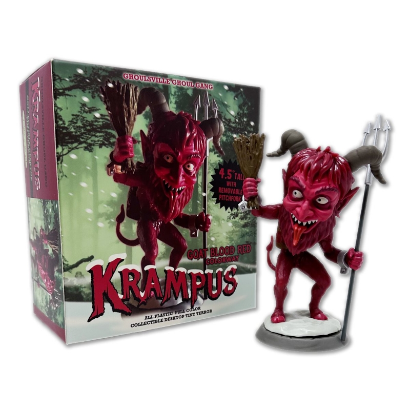 Krampus Goat Blood Red Tiny Terror Vinyl Figure - Click Image to Close