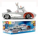Looney Tunes Hollywood Rides 1956 Chevrolet Corvette with Bugs Bunny Figure