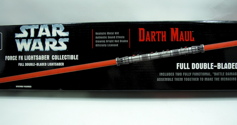 Star Wars Darth Maul Force FX Double Blade Lightsaber by Master Replicas - Click Image to Close