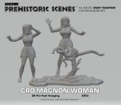 Cro-Magnon Woman Aurora Prehistoric Scenes 1/13 Scale Model Kit Re-Issue
