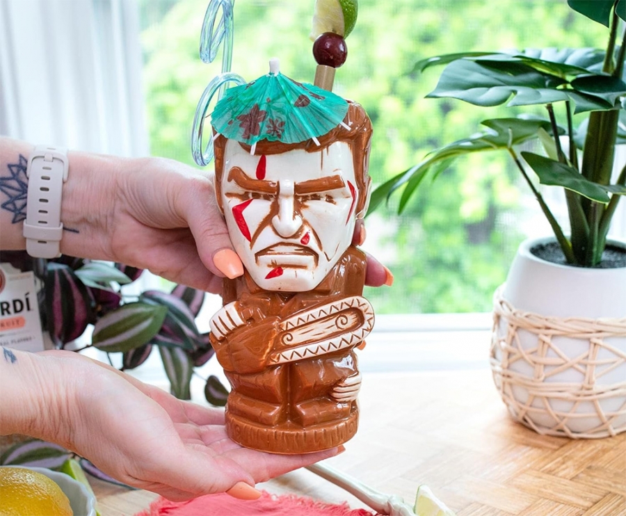 Evil Dead Ash Williams 18-Ounce Geeki Tiki Mug Bruce Campbell - Click Image to Close