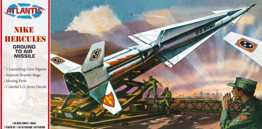 Boeing Nike Hercules Missile US Army 1/40 Scale Revell Reissue Model Kit by Atlantis - Click Image to Close
