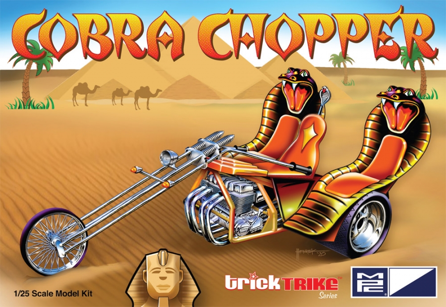 Cobra Chopper 1/25 Scale Model Kit Trick Trike Series by MPC - Click Image to Close