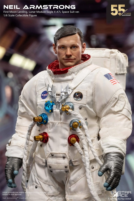 Neil Armstrong Apollo 11 First Moon Landing Deluxe 1/6 Scale Figure by Star Ace - Click Image to Close
