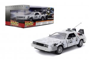 Back to the Future Time Machine Frosted Version 1/24 Die-Cast Metal Vehicle