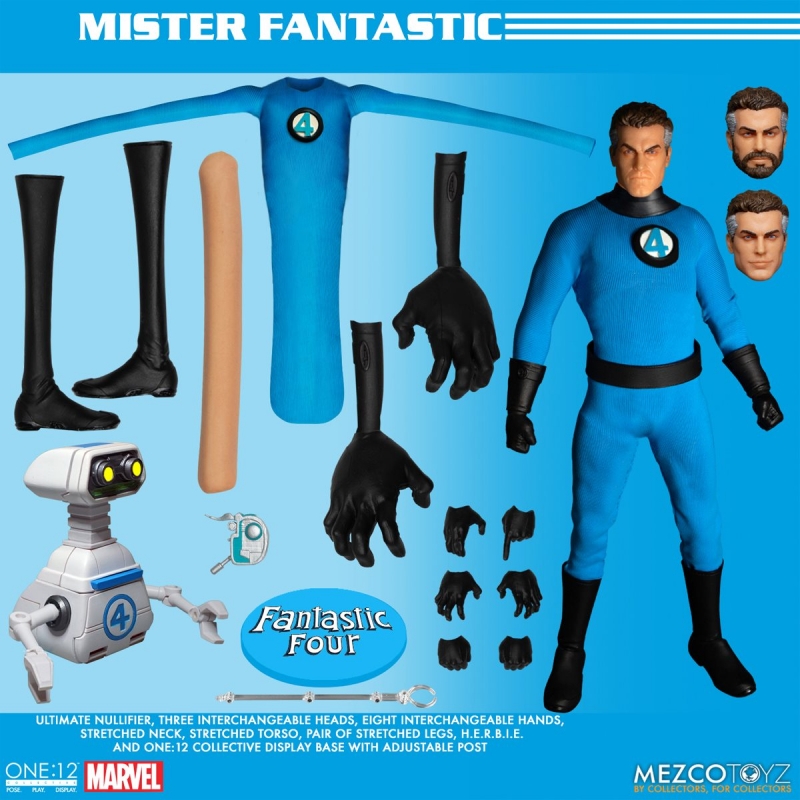 Fantastic Four One:12 Collective Deluxe Steel Boxed Figure Set by Mezco Toys - Click Image to Close