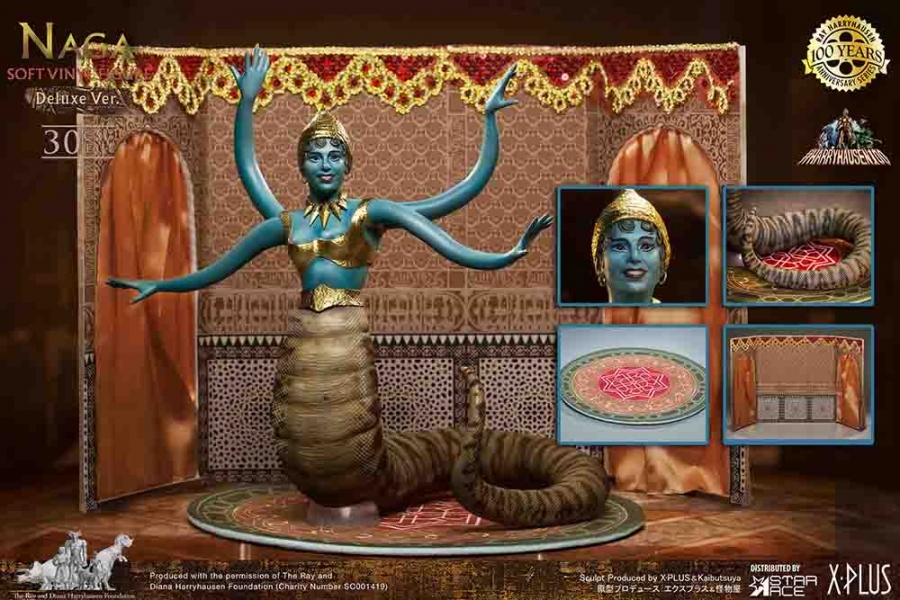 7th Voyage of Sinbad Naga Snake Woman Deluxe Statue by Star Ace Ray Harryhausen - Click Image to Close