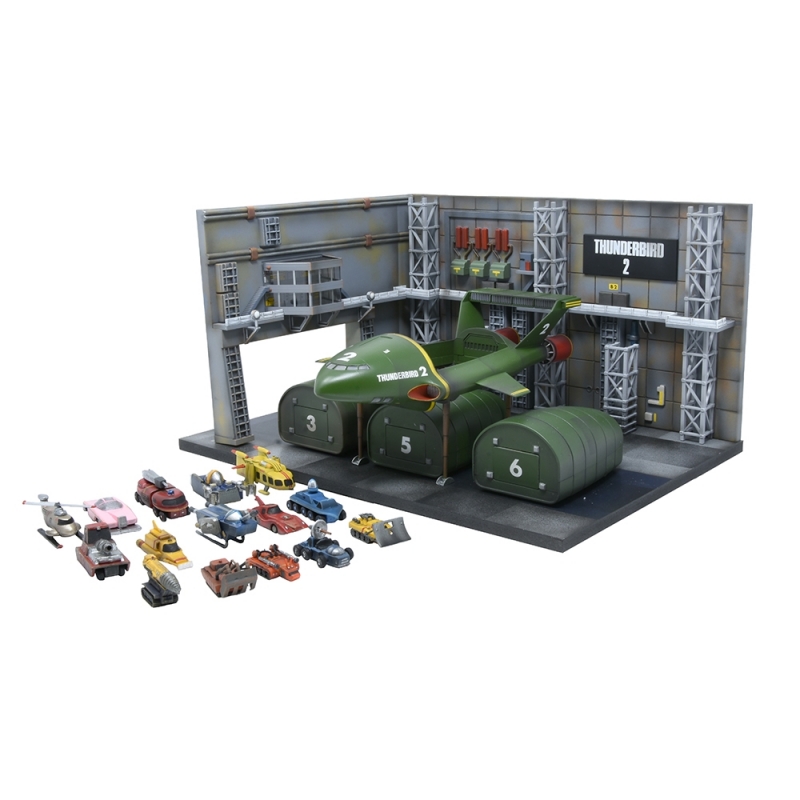 Thunderbirds Thunderbird 2 Launch Bay Diorama Model Kit - Click Image to Close