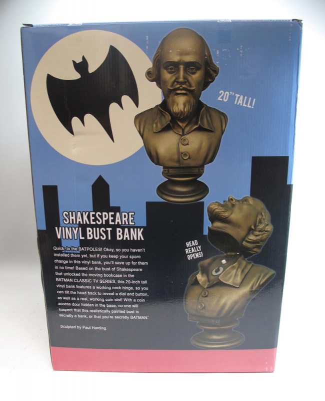 Batman Classic 1966 TV Series Shakespeare Head Bust Bank - Click Image to Close