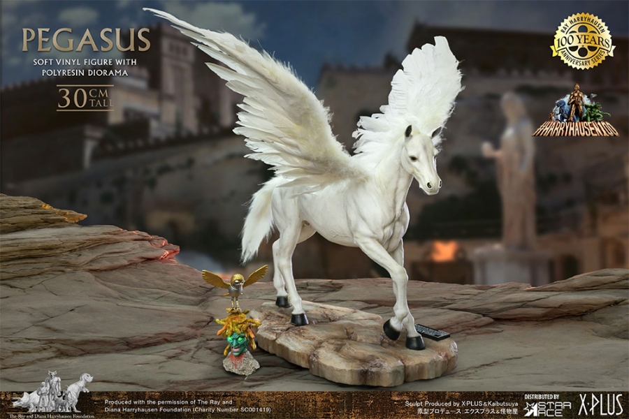 Clash of the Titans Pegasus Horse DELUXE 1/6 Scale Statue by X-Plus/Star Ace Ray Harryhausen 100th - Click Image to Close