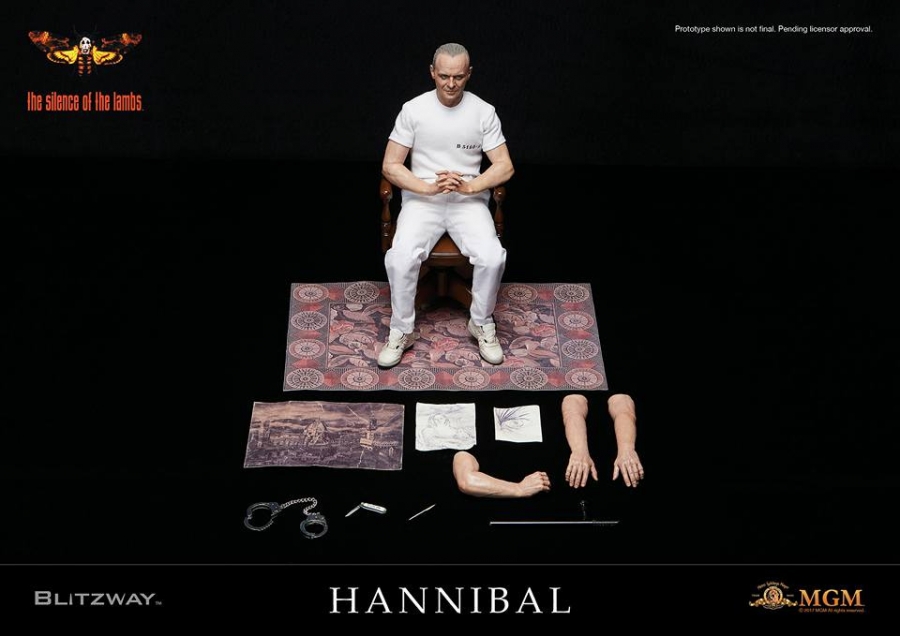 Silence of the Lambs Hannibal Lecter 1/6 Figure Prison Uniform Version by Blitzway - Click Image to Close