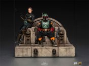 Star Wars Boba Fett & Fennec Shand on Throne Deluxe 1/10 Scale Statue