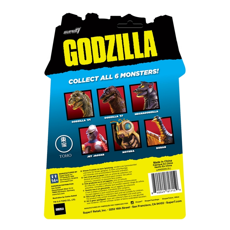 Godzilla TOHO ReAction Figures Wave 1 1954 Godzilla (Three Toes) - Click Image to Close